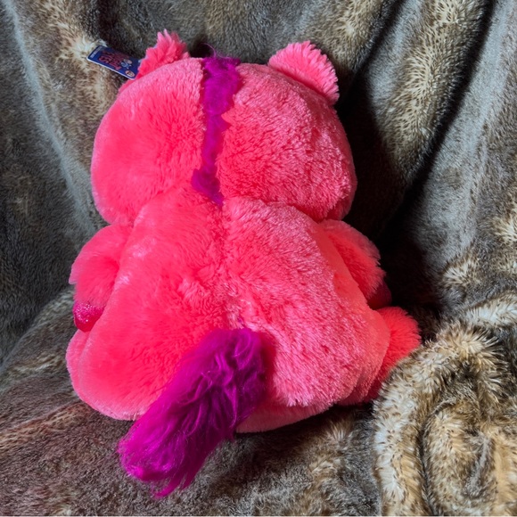 LARGE PEAK A BOOS HOT PINK UNICORN PLUSH/STUFFED ANIMAL 19”H - Picture 4 of 7